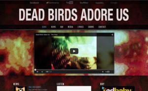 Dead Birds Adore Us WordPress Website Design by Ryan Sellick